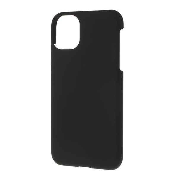 Gummibelagt hårdt bagcover i plastik til iPhone 11 Pro - Sort