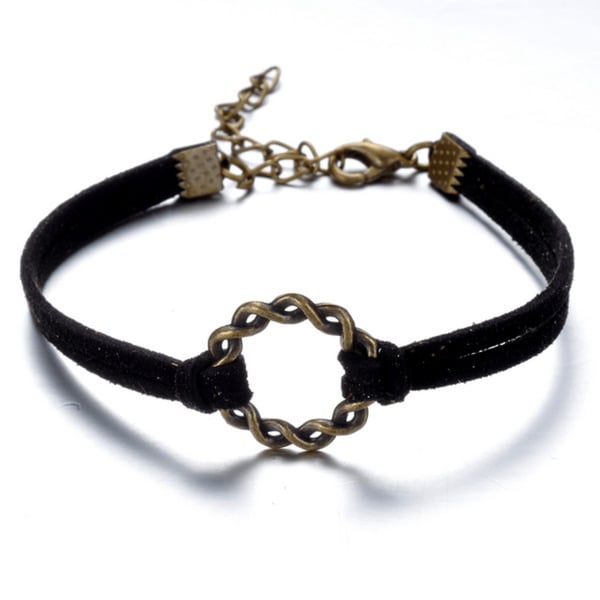 Armband med symbolen "Flätad ring" i metall - Flera färger