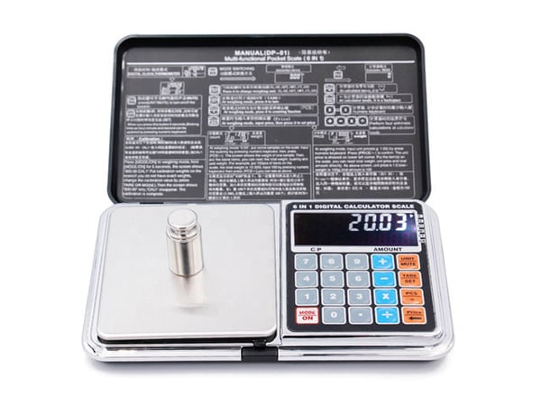 Digital våg 6 in 1 500g pocketscale Ultrakompakt design