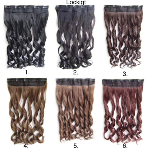 Clip-on / Hair extensions krøllet & lige 70cm - Flere farver