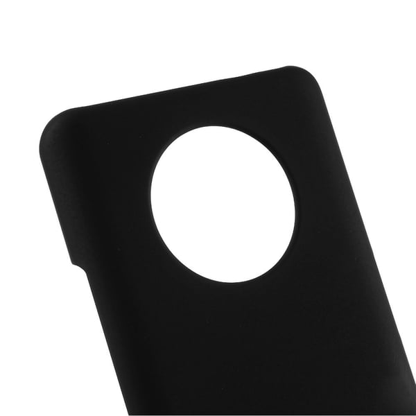 Kumitettu kova PC-puhelinkotelo OnePlus 7T:lle - Musta