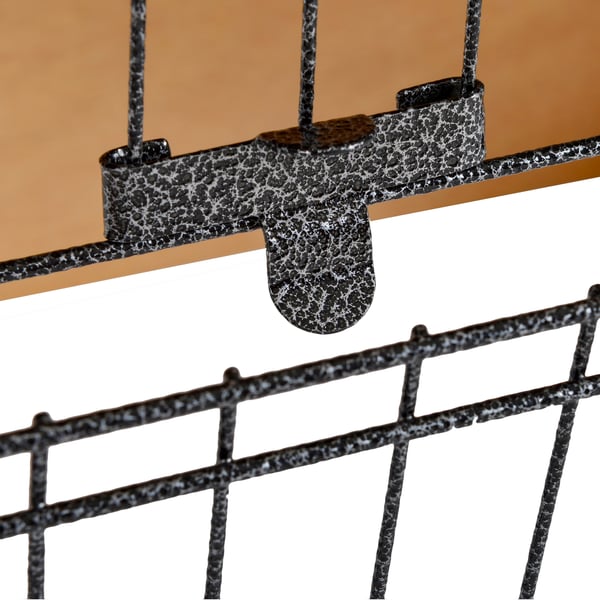 Smådyrsbur, 89,5x45x81 cm, Gul, Træ-Metal