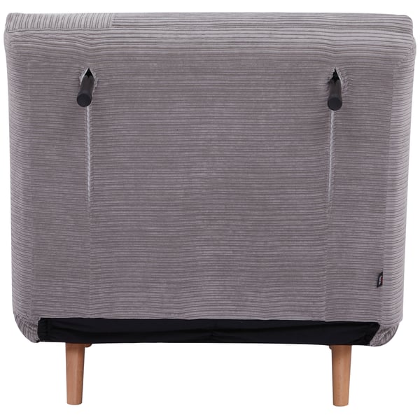 Sovesofa, 2-i-1 justerbar foldbar madras, 82x89x83 cm, lysegrå