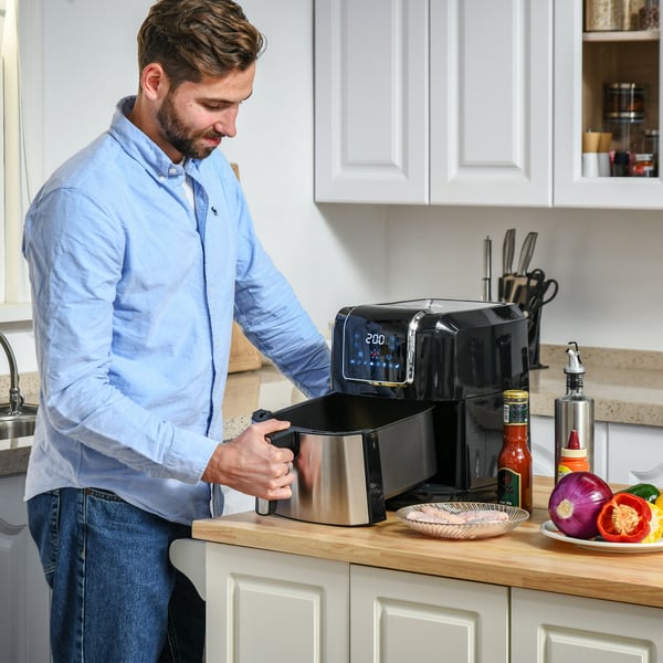 Airfryer, 36,5x29x33,8 cm, Sort