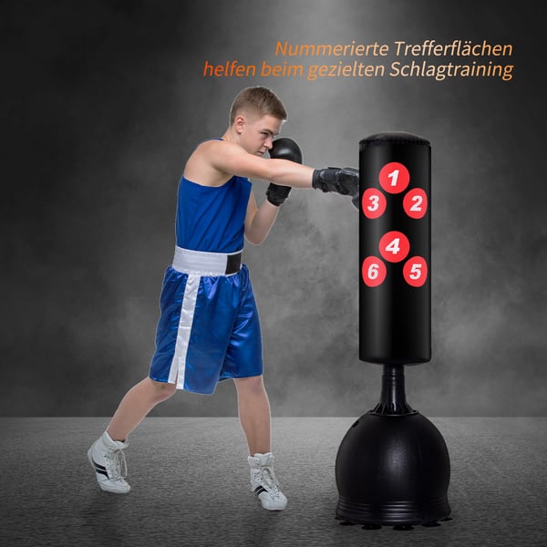 Nyrkkeilysäkki, 50x165 cm, musta