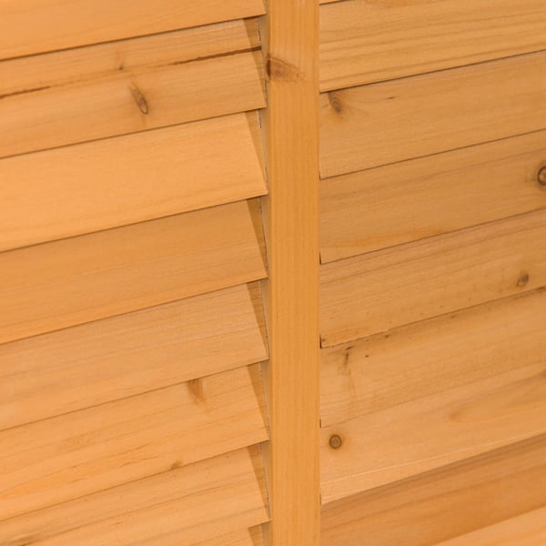 Haveskab, 127x56x60 cm, Gul