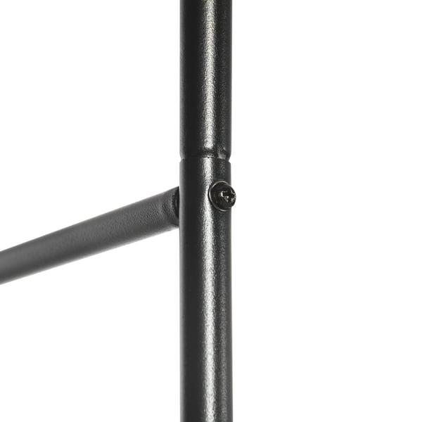 Trädgårdsbåge, 140x40x240 cm, Svart, Metall