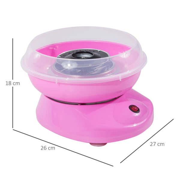 Candyflossmaskine, 27x26x18 cm, Pink