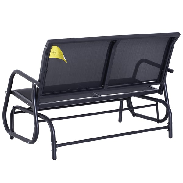 Gyngesofa, 120x70x85 cm, Sort