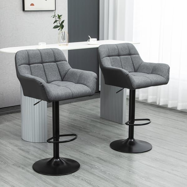 Barstol sæt, 57,5x52,5x93-114 cm, Grå