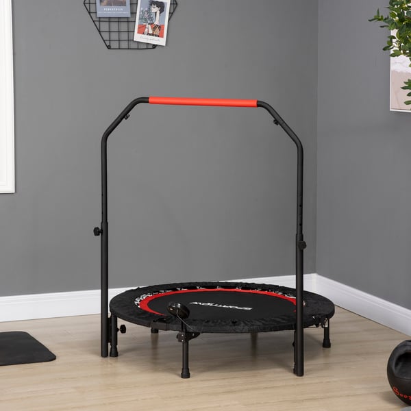 Mini Trampolin, 102x99-123 cm, Svart