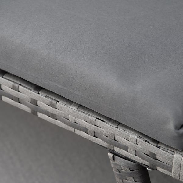 Havesofa, 129x63x67 cm, Grå
