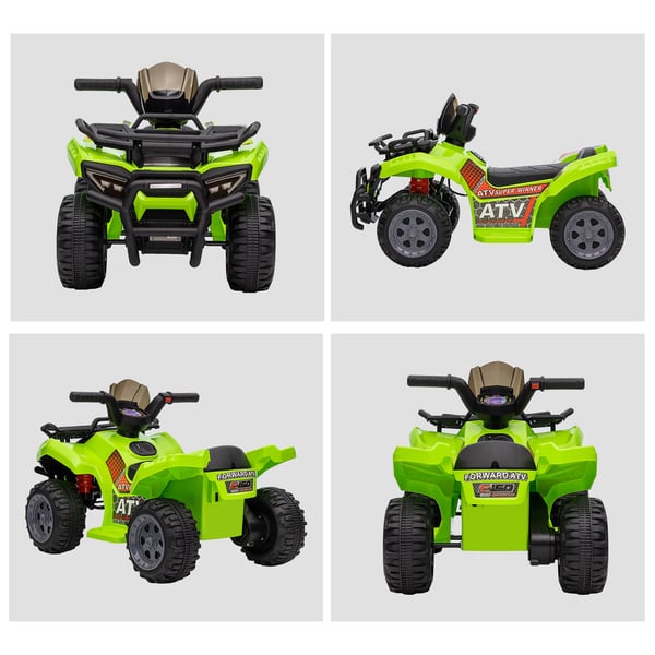 Elektrisk ATV til børn, 70x42x45 cm, grøn