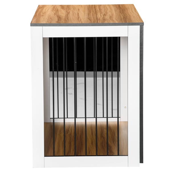 Hundebur, 106x60x76 cm, Hvid
