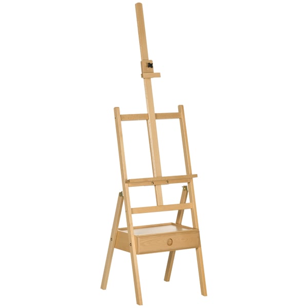 Staffeli, 43,5x43x150-190 cm, Naturligt Træ