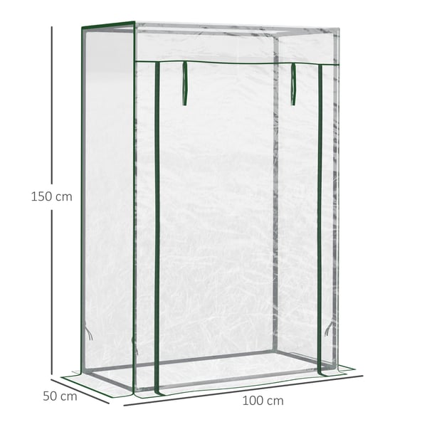 Växthus, 100x50x150 cm, Transparent