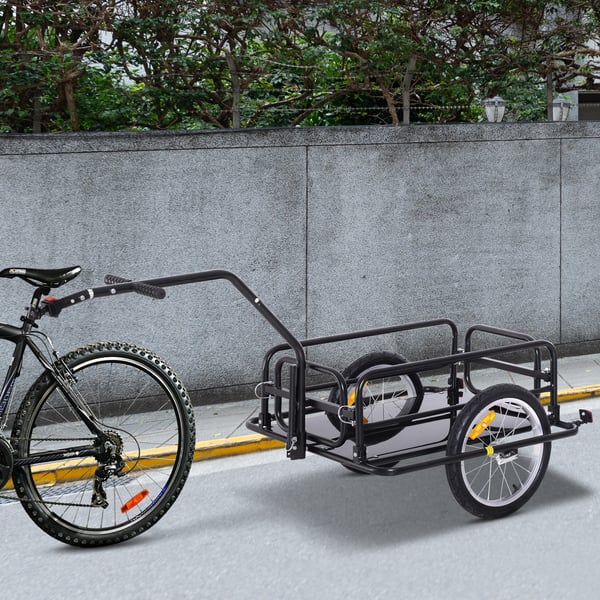 Cykelvagn, 155x71,5x77 cm, Svart