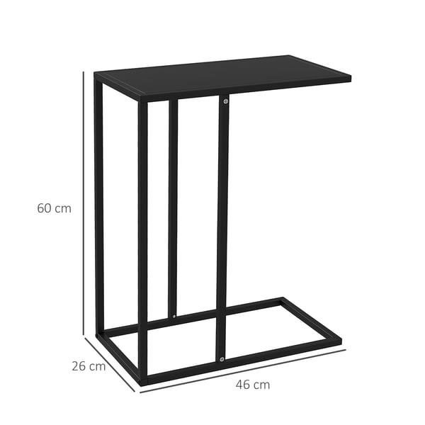 Sidebord, 46x26x60 cm, Sort