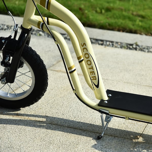 Lasten potkulauta, 120x58x85-95 cm, beige