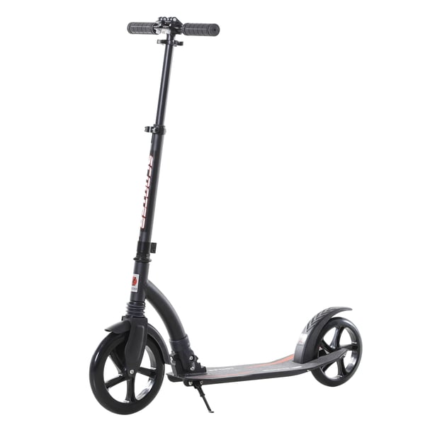 Sparkcykel, 92,5x37,5x82-97 cm, Svart