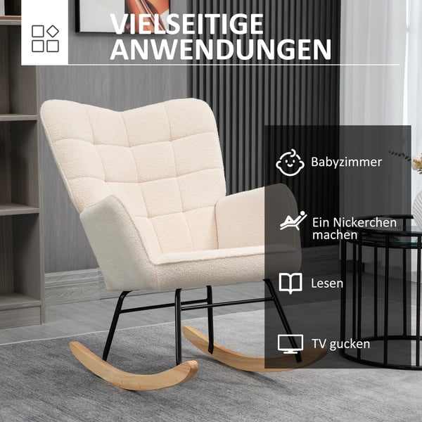 Gyngestol, 71x92x101 cm, Beige