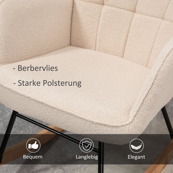 Gyngestol, 71x92x101 cm, Beige