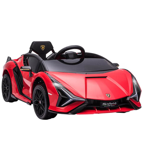 Børns elektriske bil Lamborghini SIAN 108x62x40 cm rød, metal, legetøjskøretøj