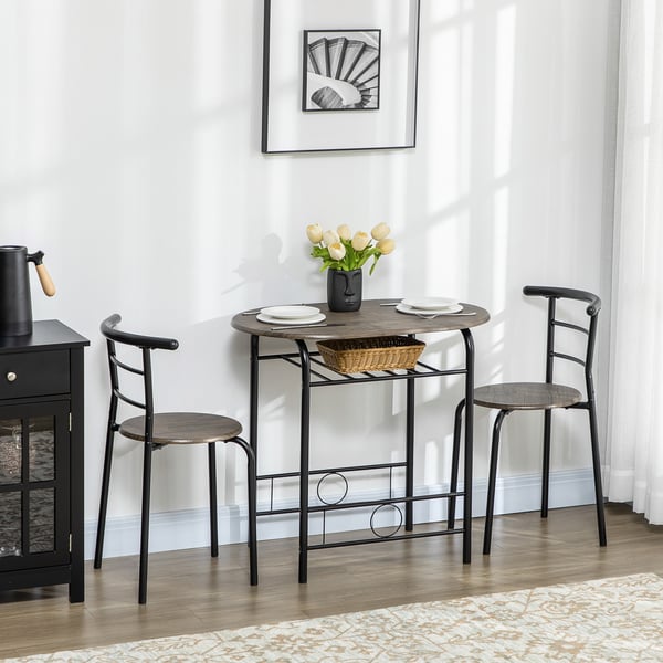 Bistroset, 80x53x74,5 cm, Svart