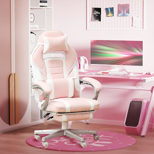 Gamingstol, 115,5-123x63x63 cm, Pink