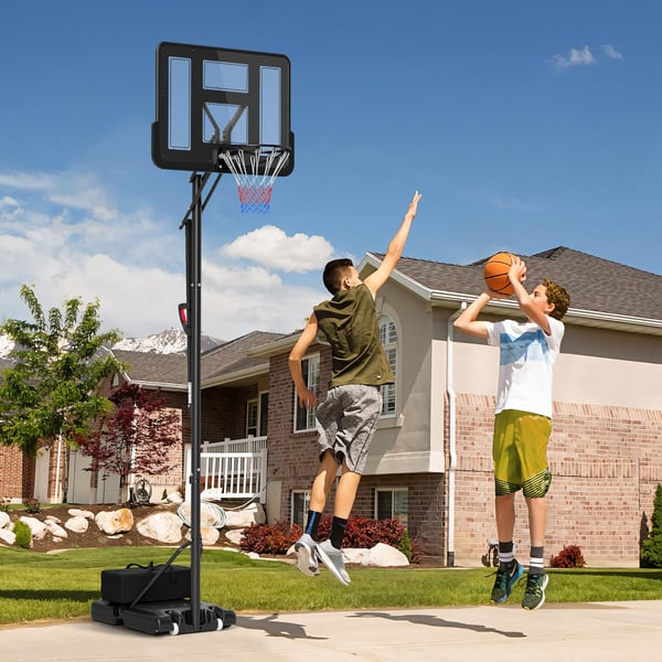 Basketballkurv, 110x75 cm, Sort