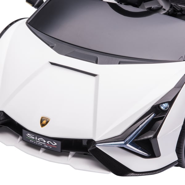 Børne elbil Lamborghini SIAN 108x62x40 cm Hvid, Metal