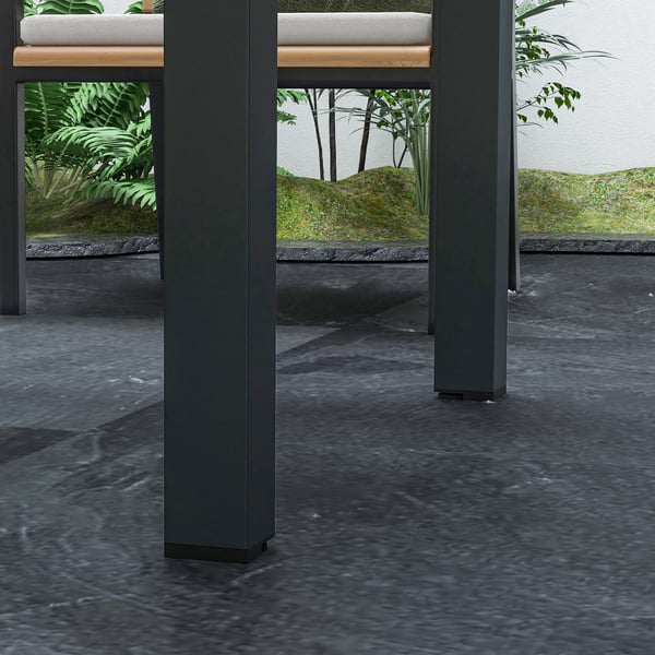Havbord, 160x80x75 cm, Transparent