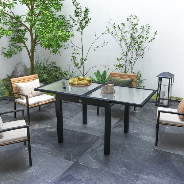 Havbord, 160x80x75 cm, Transparent