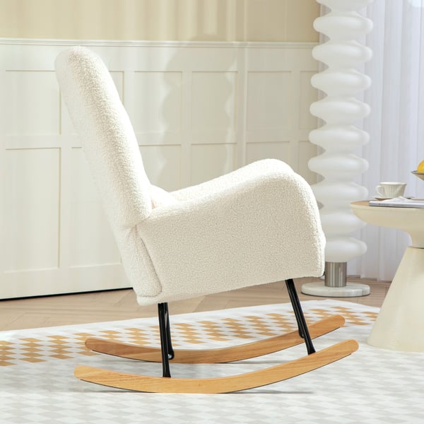 Gyngestol, 69x92x100 cm, Creme