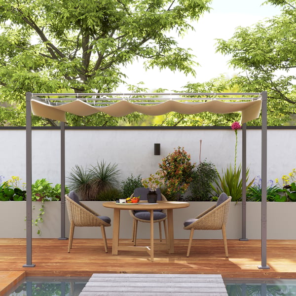 Pergola, 298x297x221 cm, Beige