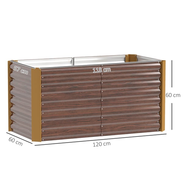 Hævet Bed, 120x60x60 cm, Brun