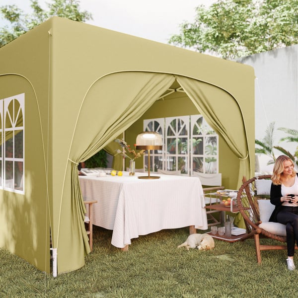 Pop-up Pavillon, 300x300x273 cm, Sand