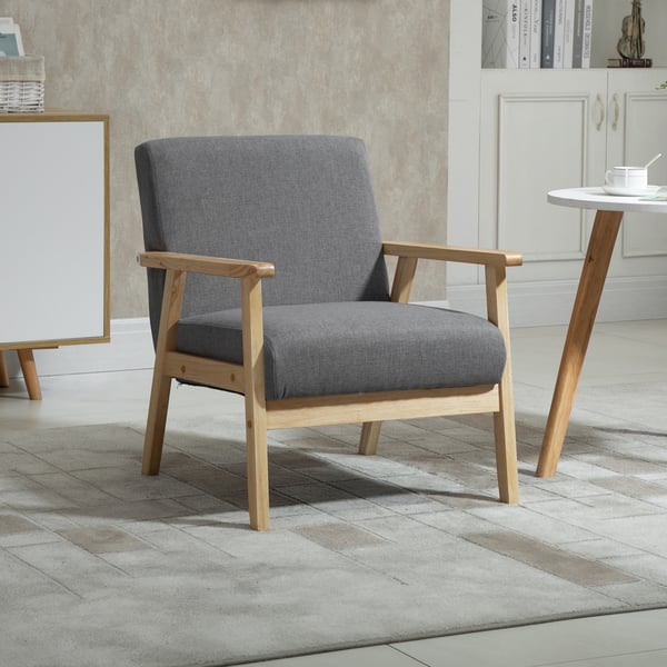 Loungefåtölj, 64x70x72 cm, Grå