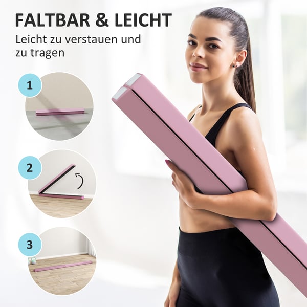 Balancebom, 236x15x6,5 cm, Pink