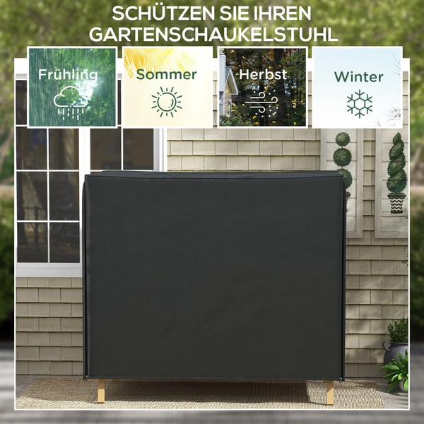 Svingöverdrag, 220x125x172 cm, svart