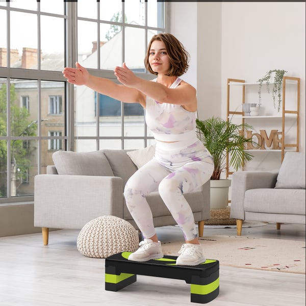 Aerobic Stepper, 80x31x20 cm, Grøn