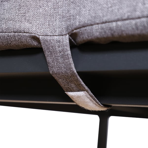 Trädgårdsmöbelset, 138x69x63 cm, Grå
