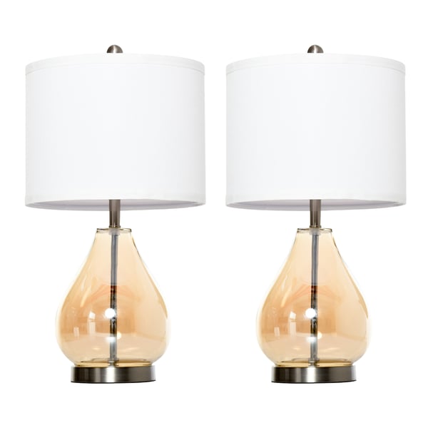 Bordlampe sæt, 30x56 cm, Rav