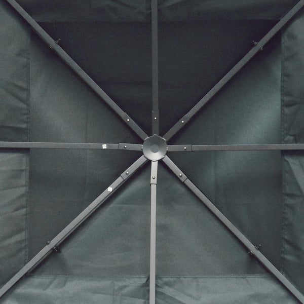 Baldakin tag, 300x300 cm, Grå