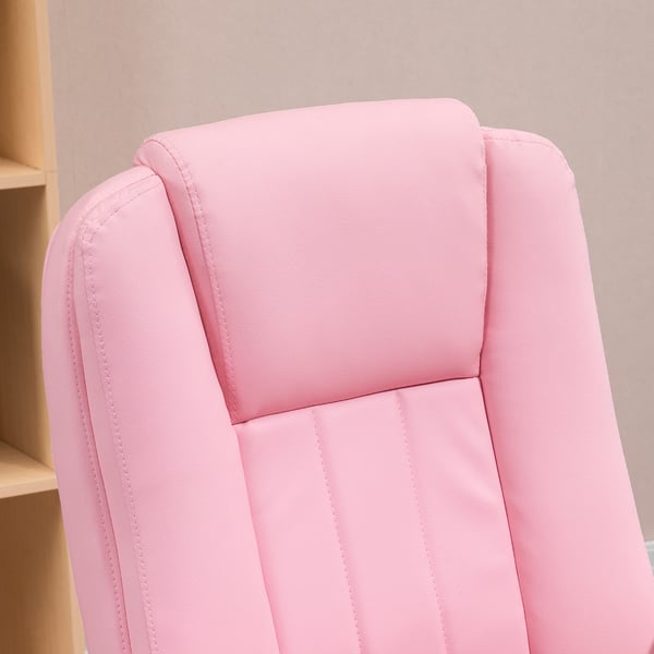 Toimistotuoli, 65x68x107-116 cm, vaaleanpunainen