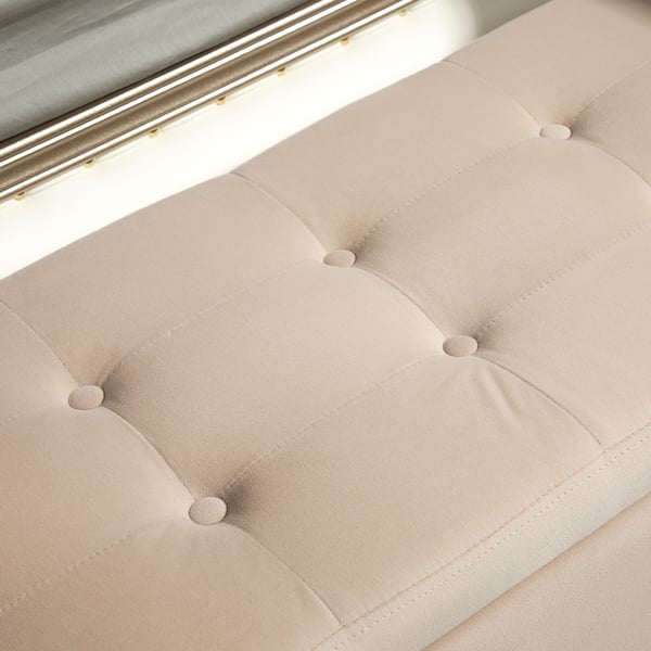 Opbevaringsbænk, 107x42x65 cm, Beige