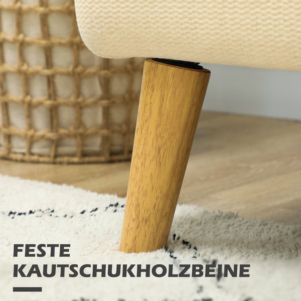 Soffa, 130x74x79 cm, Creme