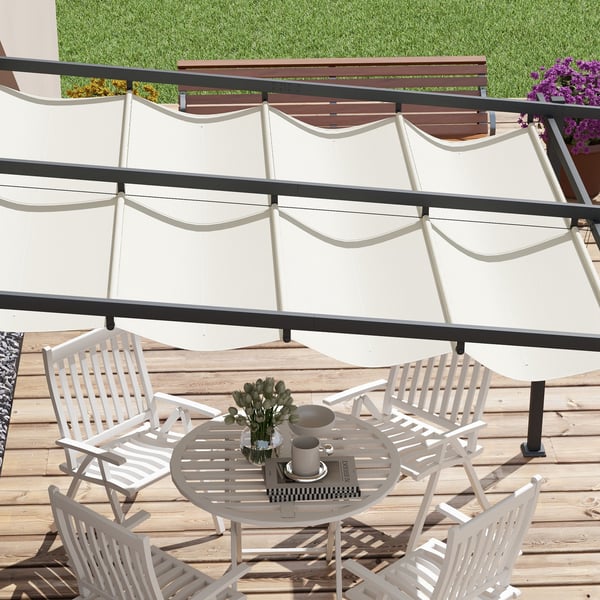 Pergola, 297x297x200 cm, Creme