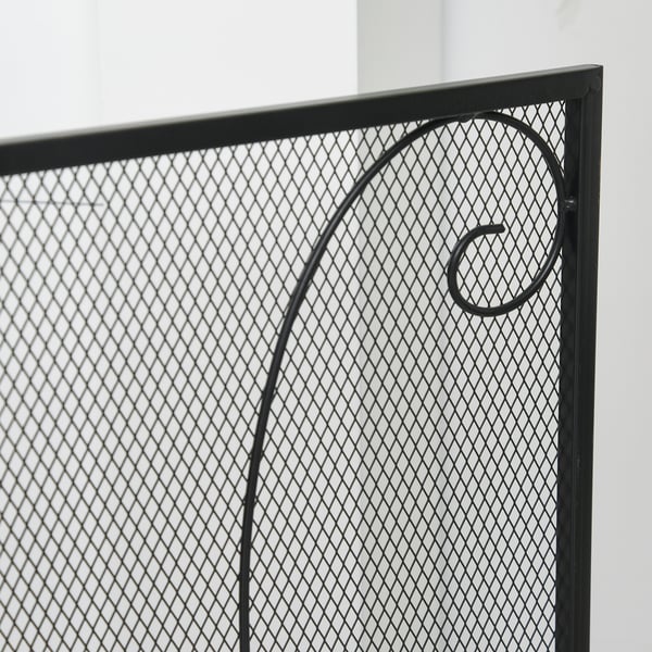 Eldskydd, 132,5x76,5 cm, Svart