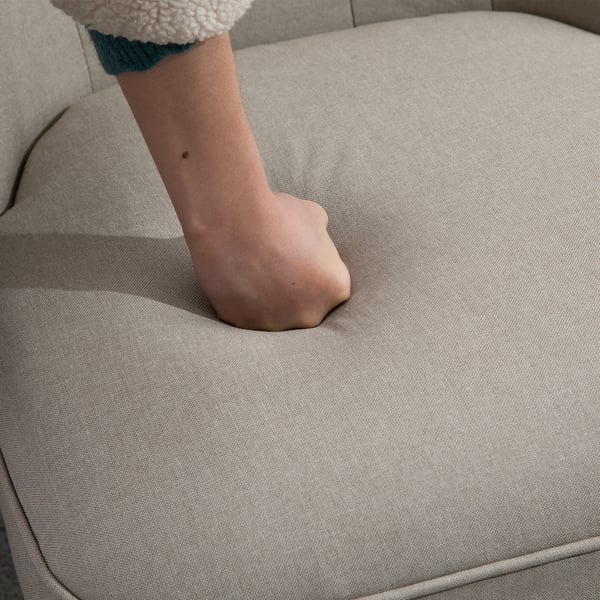 Lænestol, 67x67x78 cm, Beige Sort